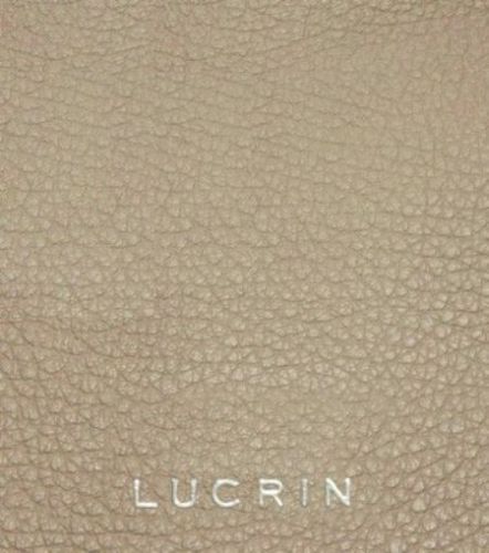 Lucrin USA Inc. A5 Paper Leather Holder, Granulated Cow, Light Taupe