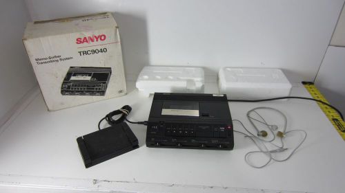 SANYO MEMO-SCRIBER TRANSCRIBING SYSTEM-TRC9040