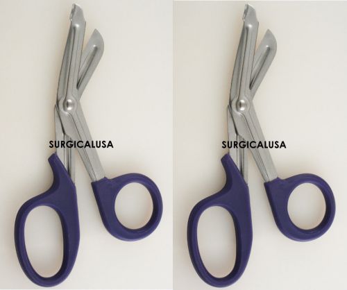 2 Universal Scissors 7.25&#034; Purple Color NEW EMS Shears