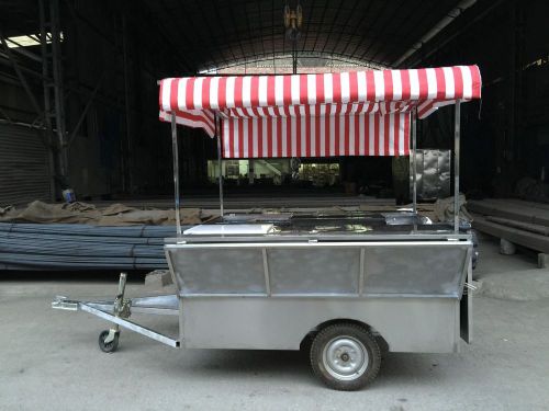 Brand new concession stand trailer mobile kitchen with canopy free sea shipping for sale