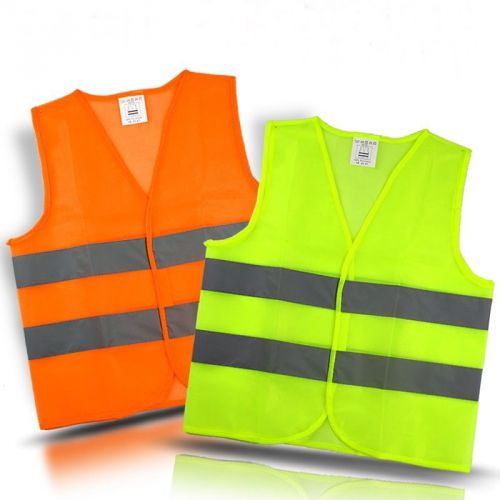 Reflective Safety Vest Road Work Traffic High Visibility Waistcoat Jacket Hi-Vi