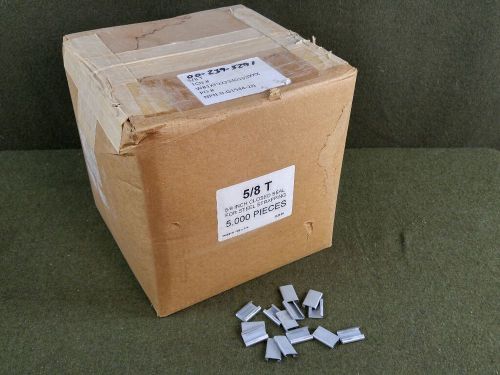 5000 5/8&#034; Closed Seal Steel Banding Clips NEW