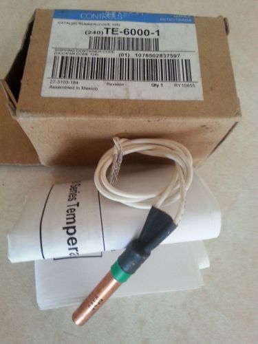 Johnson Controls TE-6000-1 temperature sensor 1000 OHM FREE SHIPPING