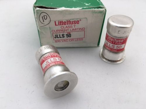 Jlls50 – littelfuse, 50 amp 600vac/300vdc, fast acting fuse, (class t) for sale