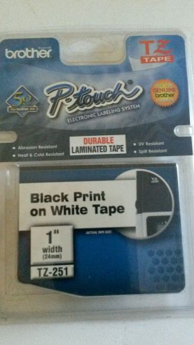 BROTHER TZ-251 1 inch TAPE for P-TOUCH LABELER - FREE SHIPPING