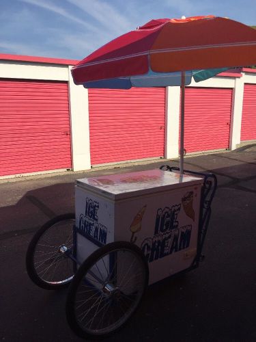 Ice cream push cart great condition with nautica umbrella for sale