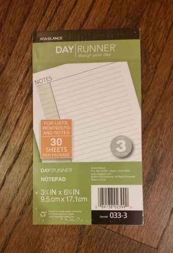 Day Runner Lined Notepad