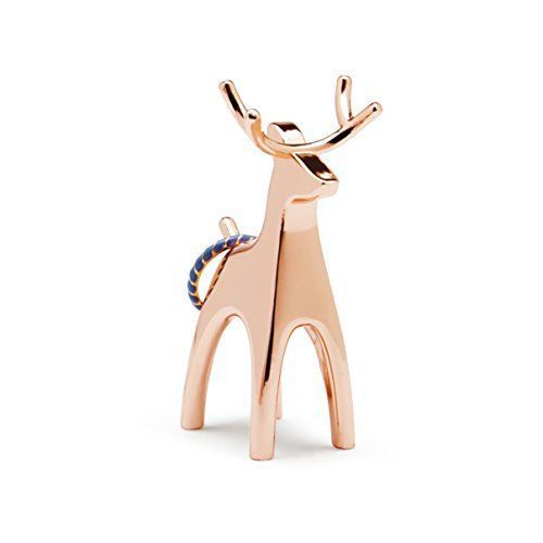 Umbra Anigram Copper Ring Holder, Reindeer