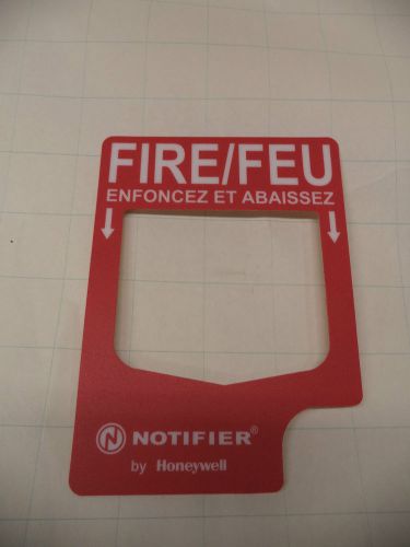 Honeywell Notifier Bilingual English / French Pull Station Labels Stickers 8 pcs