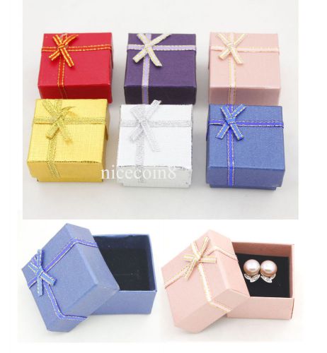 24 Empty New color Jewelry gift box for earring ring display small wholesale