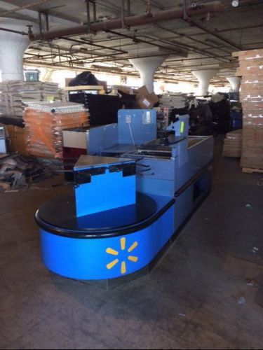 Motorized checkout counter 6&#039; express used grocery supermarket store equipment for sale