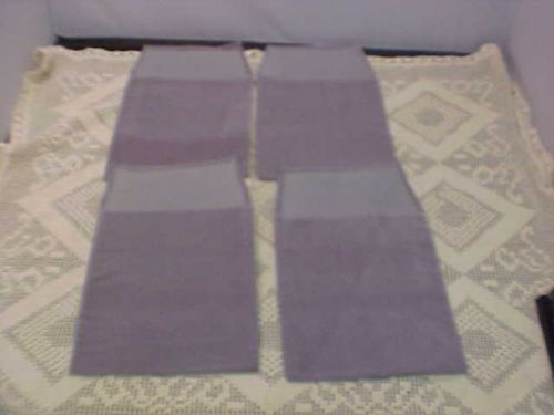 Gray Presentation Pouches Four Total 6 x 7-1/4 Faux Ultra Suede Plaque Holder