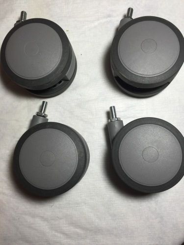 4&#039;&#039; double wheel swivel casters set of 4 non-locking for sale