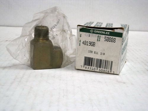 Greenlee 4019GB 3/8&#034; Street Elbow Part# 905-0808.4  New in Box