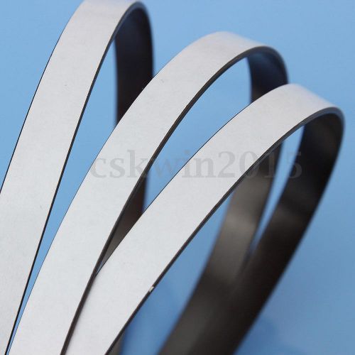 40&#034; Self Adhesive Soft Rubber Magnetic Bar Tape Strip Strong Magnet 100x1x0.15cm