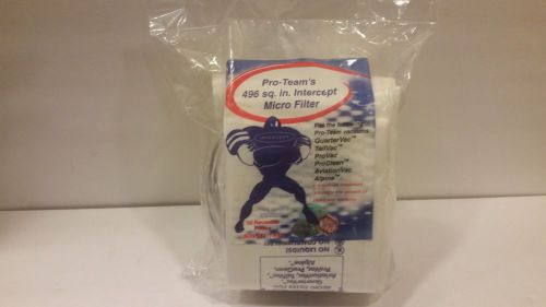 10 pack pro-team vacuum bags 496 sq.in. intercept micro filter -- new provac for sale