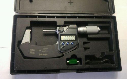 Mitutoyo 1-2&#034;Digital Coolant Proof Micrometer,.00005&#034;, IP65 Output