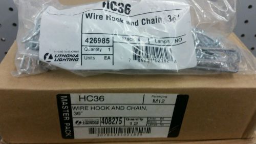 HC36 Wire Hook and Chain 36&#034; NEW qty 12 Lithonia Lighting