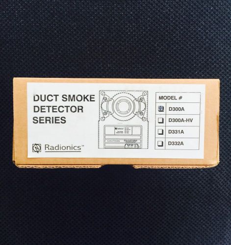 100% NEW RADIONICS DUCT SMOKE DETECTOR SERIES D300A. FREE SHIPPING THE SAME DAY