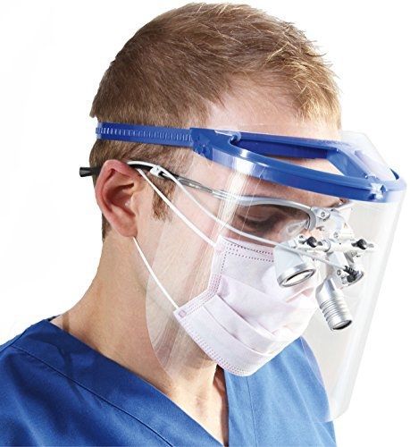 Bio-mask face shield with 10 shields (royal blue) for sale