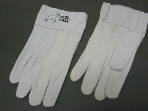Red ram goatskin gloves 2&#034; cuff-tig welding/driving/gardening size eight (8) for sale