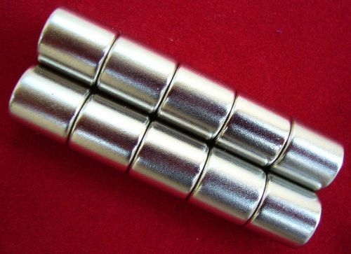 10 n48 neodymium magnets-3/8&#034; x 3/8&#034; - cylinder for sale