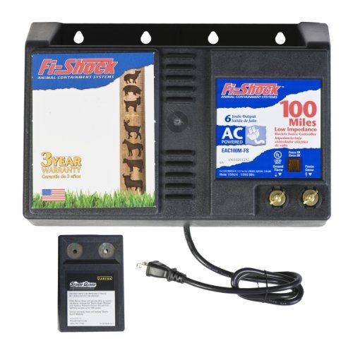 Fi-Shock EAC100M-FS AC Low Impedance Energizer, 100-Mile