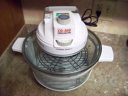 CO-100 Convection Oven Countertop Cookware Airlux Pyrex 1250-Watt 120v Tested