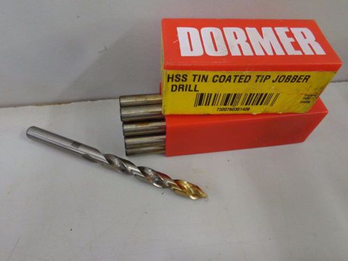 New dormer 12 pk 9.60 mm a002 hss tin coated jobber length drill bits   stk 2600 for sale
