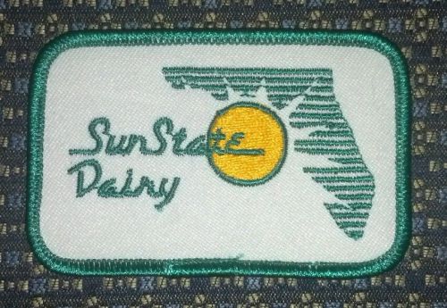 SUNSTATE DAIRY Iron or Sew-On Patch EMBROIDERY