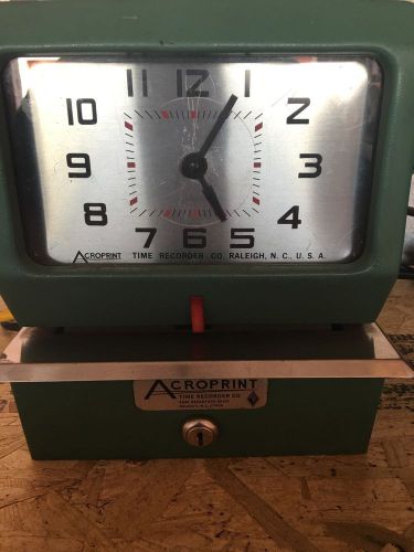 ACROPRINT 150RR4 TIME CLOCK GOOD CONDITION!