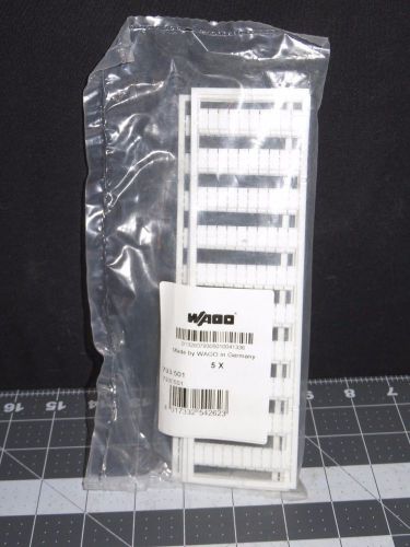 793-501 WAGO 793501 BLANK TERMINAL BLOCK MARKERS, 5 CARDS/PKG ((77-4138))