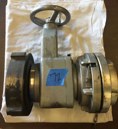 6&#034; nst to 5&#034; storz gate valve fire department hose fitting for sale