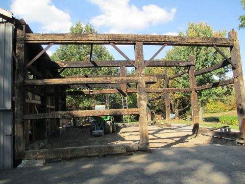 Salvaged hand hewn 1850&#039;s barn beams for sale