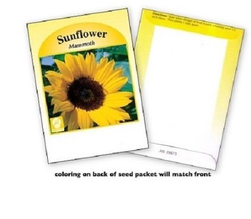 Flower Seed Packets, Sunflower, 50 Pkg - Marketing Advertising Promotion