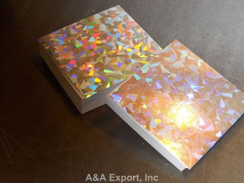 Fast shipping 3x3 holographic furniture carpet tabs 5,000 cts - a&amp;a export inc for sale
