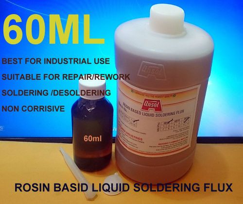 60ml  Liquid Rosin Flux for Leaded &amp; Lead Free Solder 60 ml