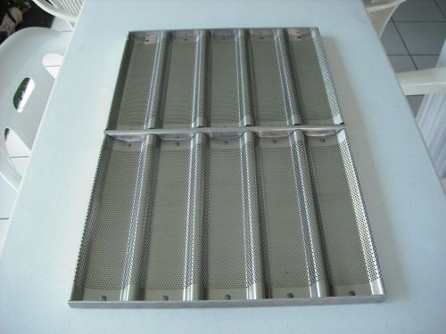 Commercial Grade, Chicago Metallic Sub Sandwich Roll Pans, Glazed