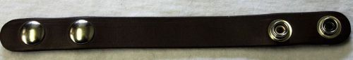 BOSTON LEATHER 5456K-1 BELT KEEPER PLAIN BROWN LEATHER WITH HIDDEN HANDCUFF KEY