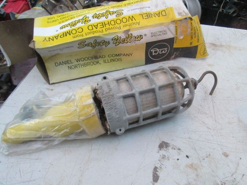 Drop light  daniel woodhead safety yellow cage drop light - unused nos new for sale