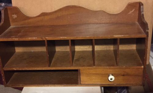 Antique wooden desk organizer - good condition - nice piece..!