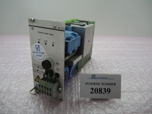 Power supply SNT 411/2 Bachmann Electronic No. 4190/00, Unilog 4000 control