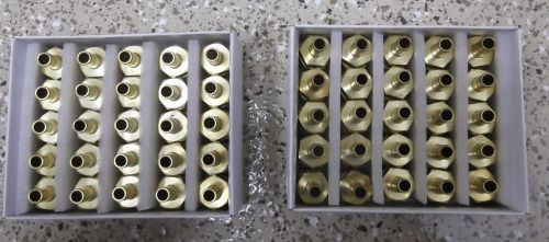 Swagelok b-810-r-6 brass 1/2 x 3/8 reducers (2 boxes of 25 pieces) for sale