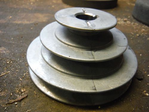NEW OLD STOCK 3 STEP MOTOR PULLEY FOR SAW DRILL PRESS JIG FIXTURE