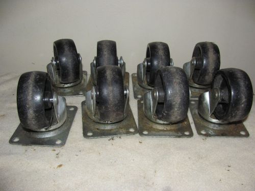 8 swivel plate caster wheels shepherd hardware casters #9394 for sale