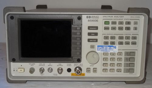 HP / Agilent 8560E 2.9GHz Spectrum Analyzer IN CAL 8/31/16 w/LCD Display 85620A