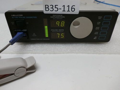 Nellcor n-180 medical system  patient monitor .tag#b35-116 for sale
