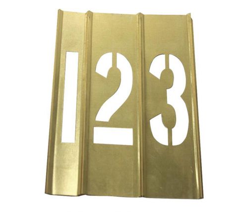 Stencils Kit, Numbers, 1 1/2 Inch, Brass (Lot of 3)