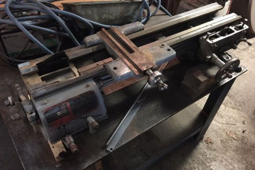 South Bend Engine Lathe CL187 Z for parts with vintage steel table industrial