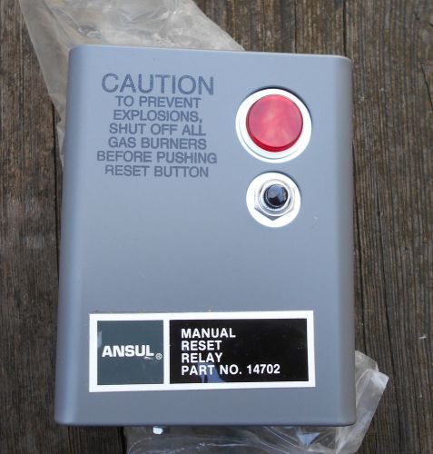 New Ansul Fire Suppression Manual Reset Relay No.14702
